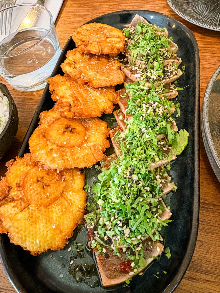 Tuna tataki from saline ceviche bar in Biarritz