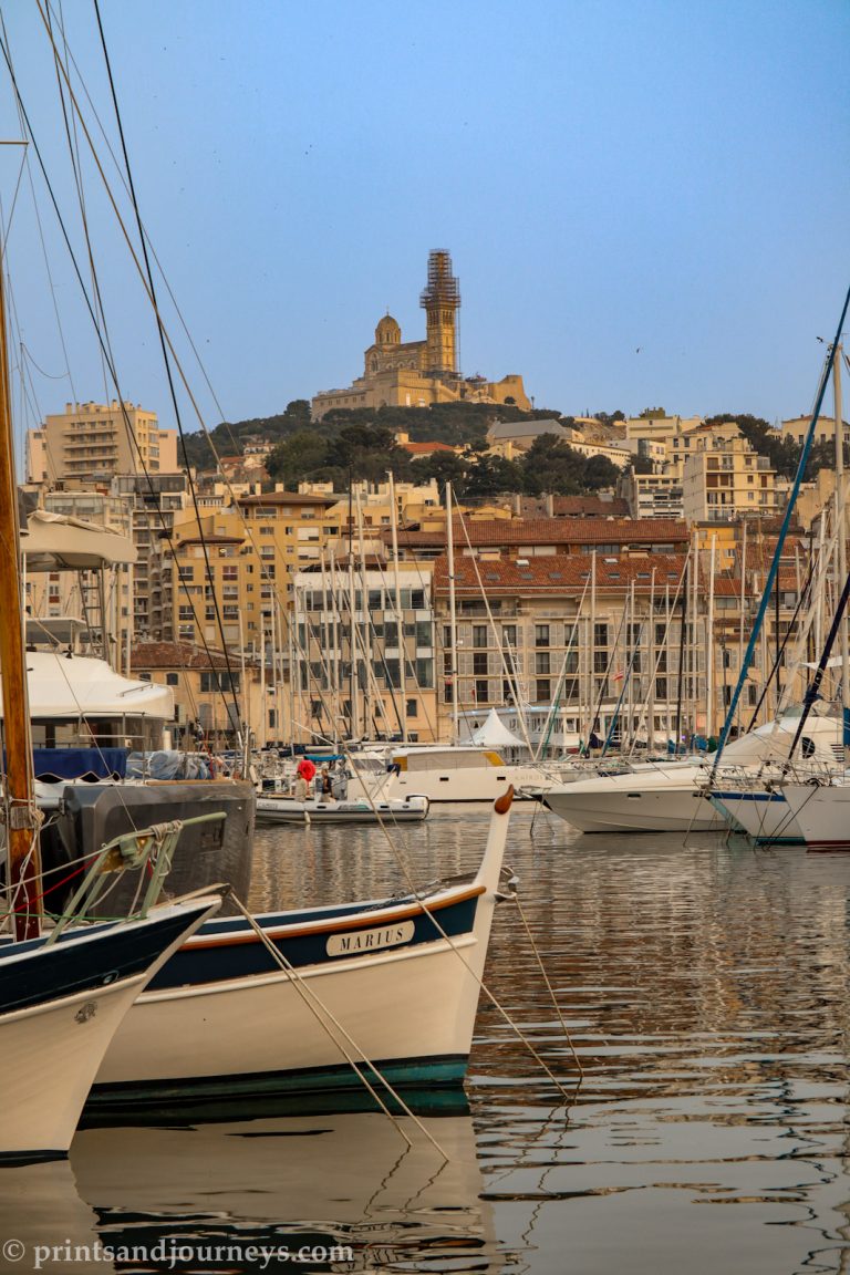 boats in the old port of marseille