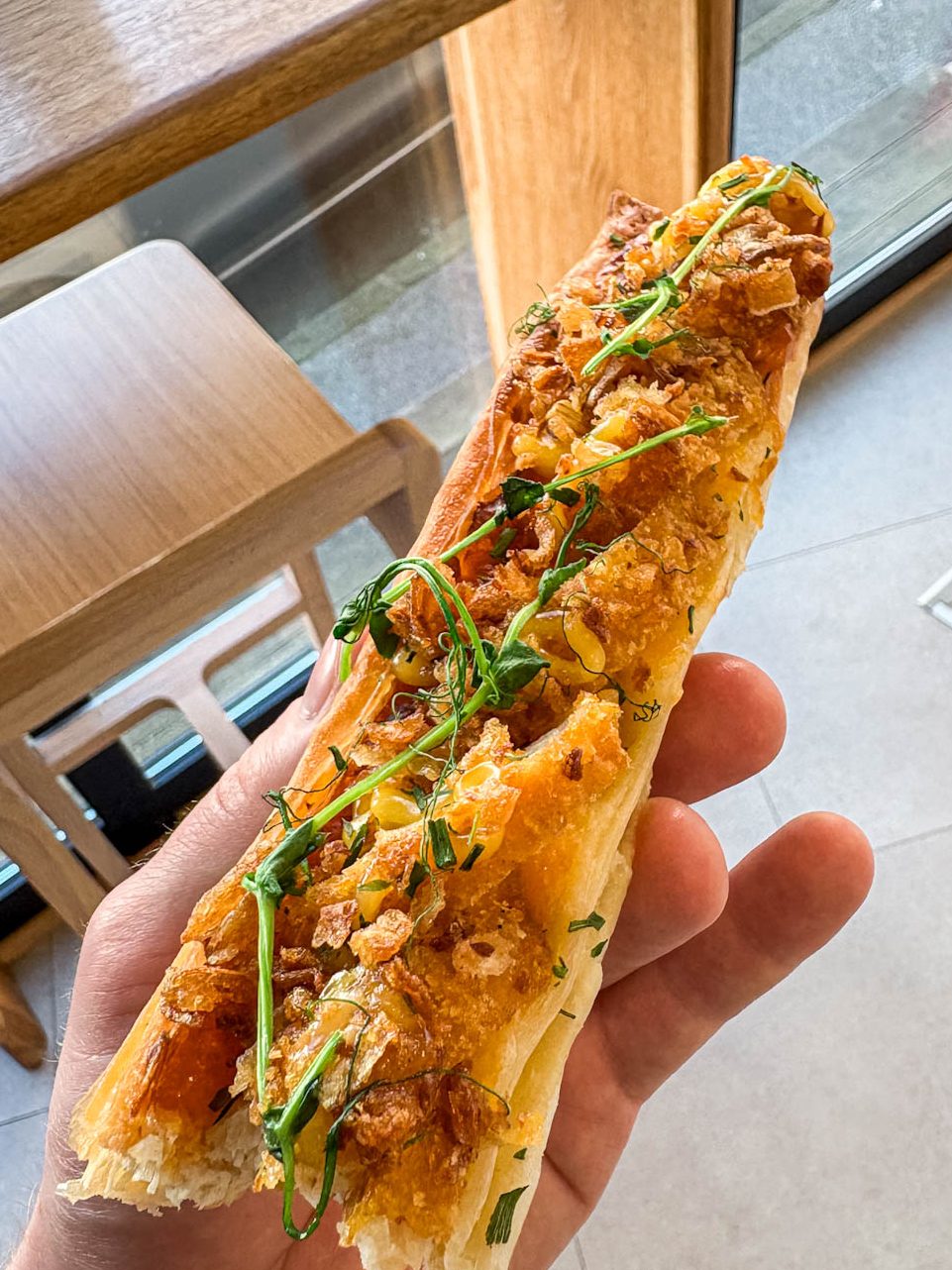 A baked good from Noisette Patisserie in Biarritz